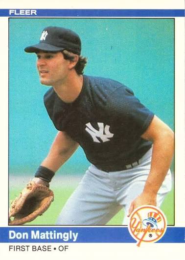 1984 Fleer Update Don Mattingly rookie card